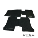 JUEGO PISOS DE GOMA NEGRO CON ACC CAYENNE